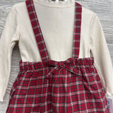 NEW Plaid Jumper & Ribbed Mock Neck Shirt 9M