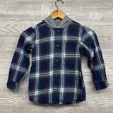 Plaid Button Up Shirt W/ Hood 7