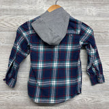 Plaid Button Up Shirt W/ Hood 7