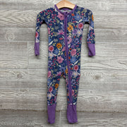 Bamboo Footie Sleeper Flowers 6-12M