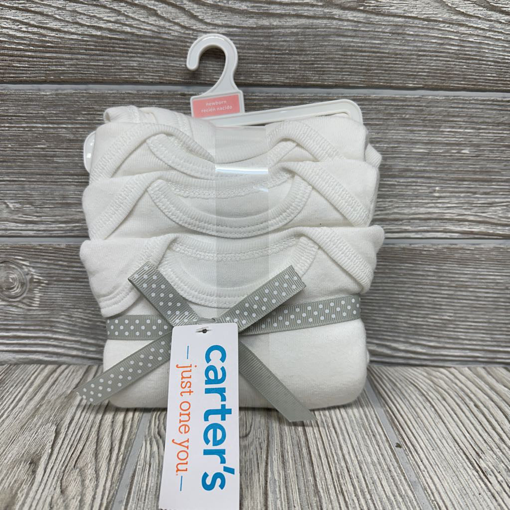NEW 3 Pk LS Bodysuits NB