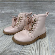 Side Zip Boots Velour Laces 8c