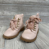 Side Zip Boots Velour Laces 8c
