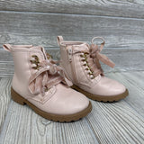 Side Zip Boots Velour Laces 8c
