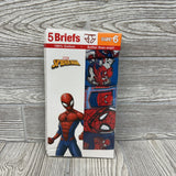 NEW 5 Pk Spider-man Briefs Underwear