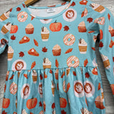LS Dress Pumpkin Spice & Pie 7-8