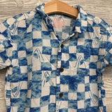 Button Up SS Shirt Sharks 4t