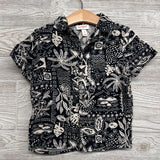 Button Up Shirt Flowers, Lines & Dots 4t