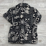 Button Up Shirt Flowers, Lines & Dots 4t