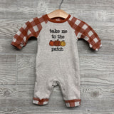 Waffle Knit Outfit Take Me To The Pumpkin Patch 0-3M