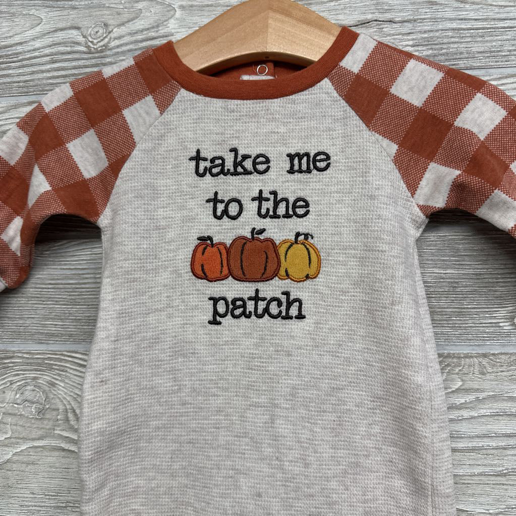 Waffle Knit Outfit Take Me To The Pumpkin Patch 0-3M