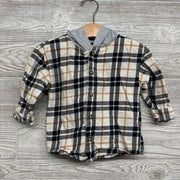 Plaid Button Up Shirt W/ Hood 18M