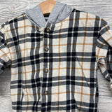 Plaid Button Up Shirt W/ Hood 18M