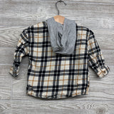 Plaid Button Up Shirt W/ Hood 18M