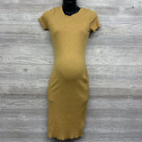 Ribbed Bodycon Dress Small