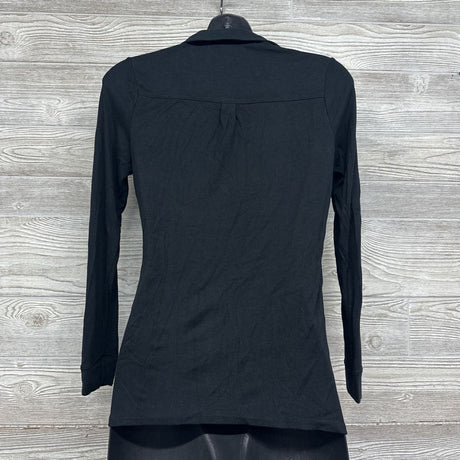 Ribbed Button Up Collar Shirt Small