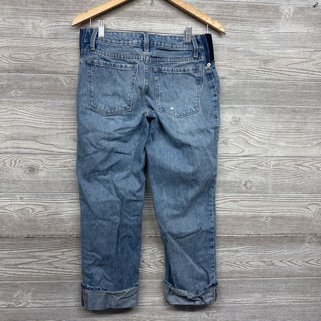 Cropped Vintage Straight Side Panel Jeans 2/XS