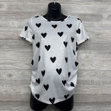 Ruched Shirt Hearts Large