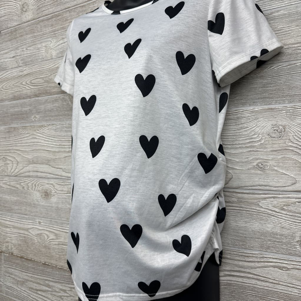 Ruched Shirt Hearts Large