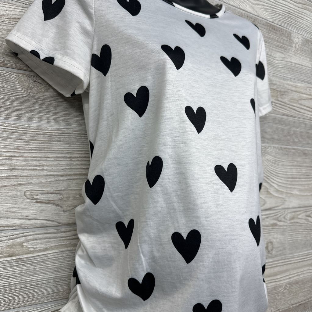 Ruched Shirt Hearts Large