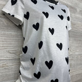 Ruched Shirt Hearts Large