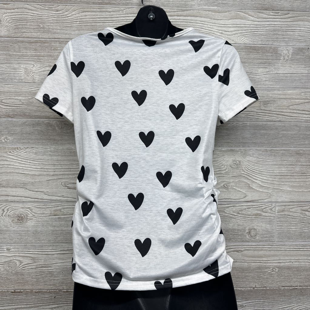 Ruched Shirt Hearts Large