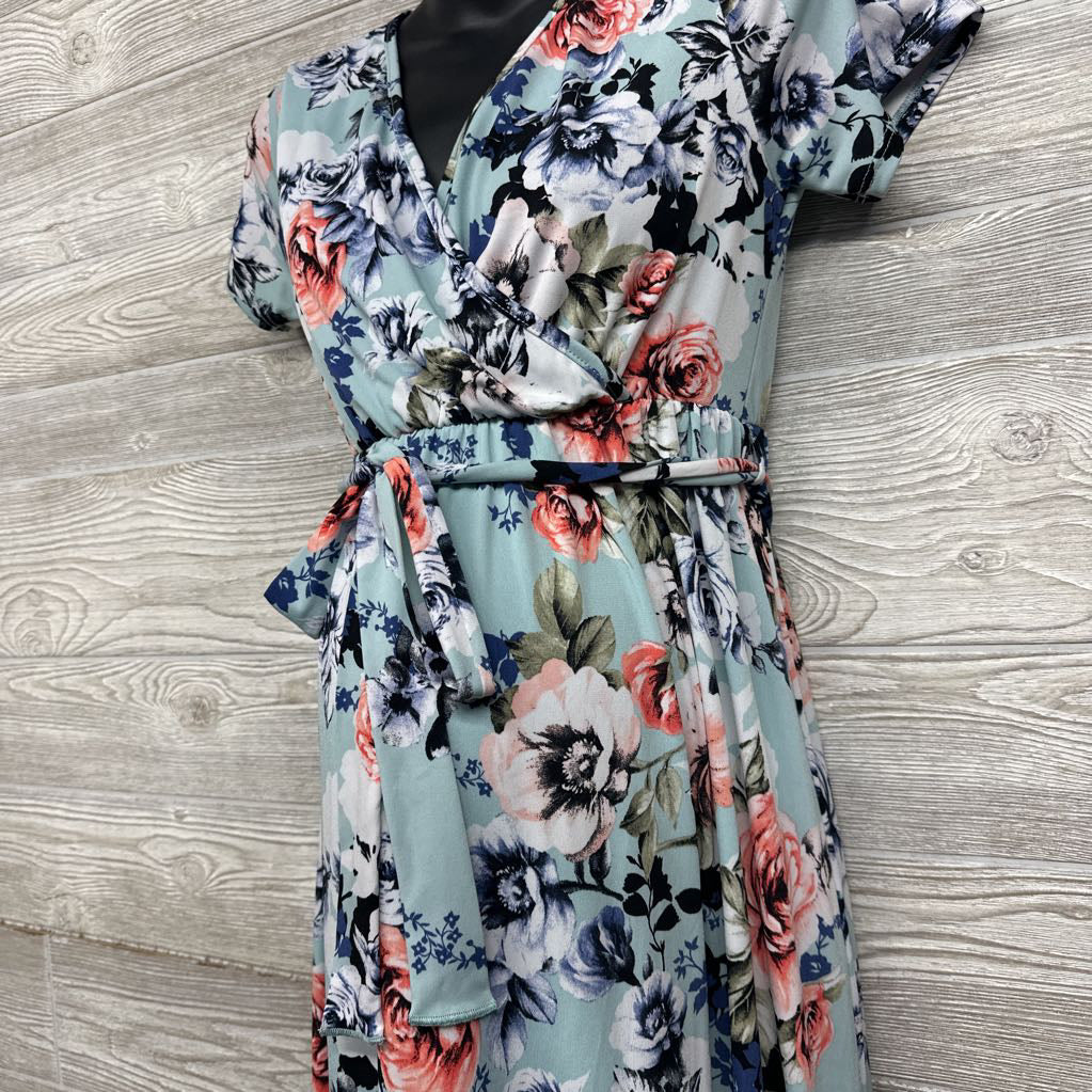 Nursing Friendly Dress Flowers Medium
