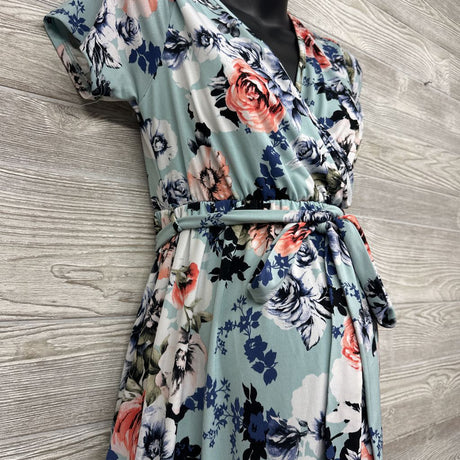 Nursing Friendly Dress Flowers Medium