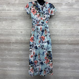 Nursing Friendly Dress Flowers Medium