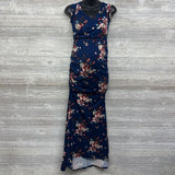 Nursing Friendly Maxi Dress Flowers Medium