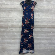 Nursing Friendly Maxi Dress Flowers Medium