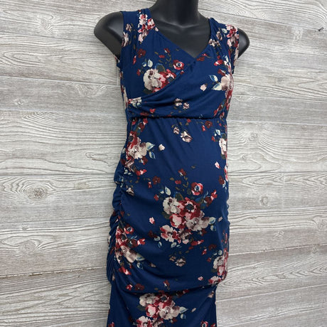 Nursing Friendly Maxi Dress Flowers Medium