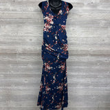 Nursing Friendly Maxi Dress Flowers Medium