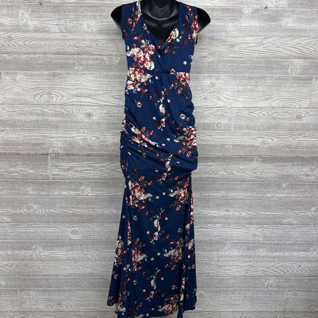 Nursing Friendly Maxi Dress Flowers Medium