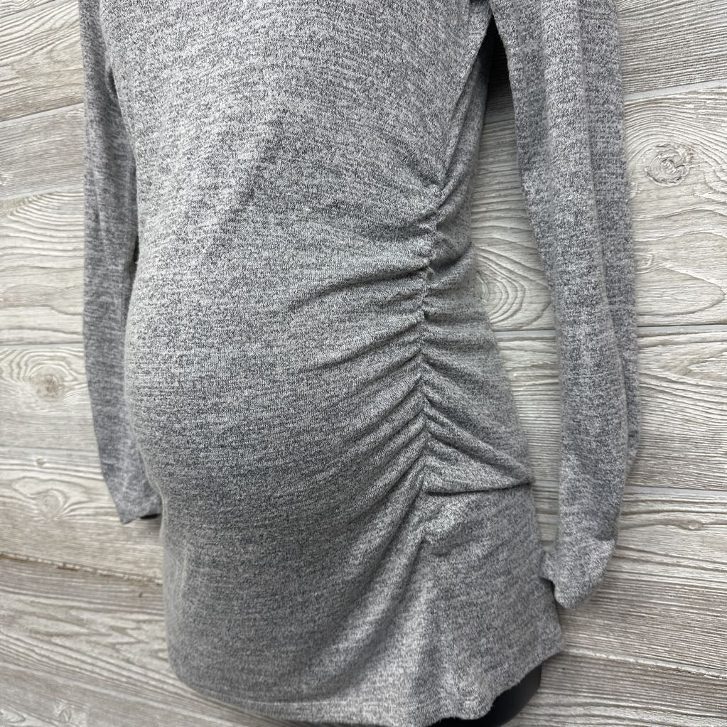 LS Ruched Hacci Shirt Heathered Small