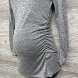 LS Ruched Hacci Shirt Heathered Small