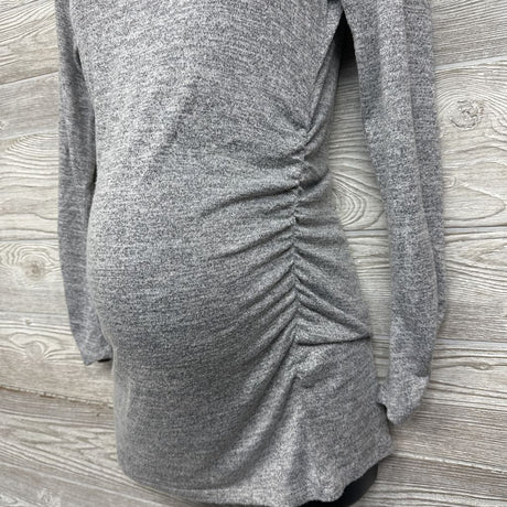 LS Ruched Hacci Shirt Heathered Small