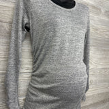 LS Ruched Hacci Shirt Heathered Small