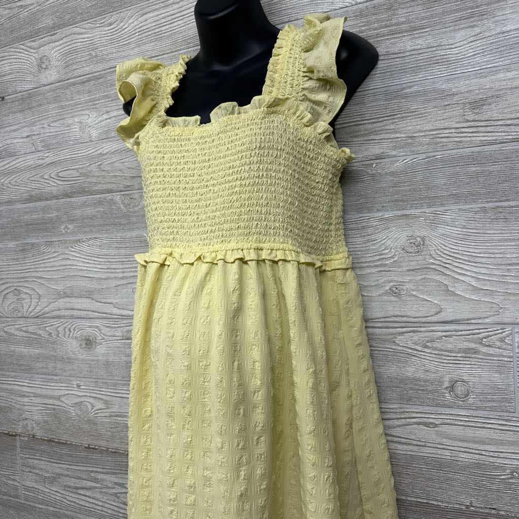 Smocked Tank Textured Dress Large