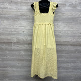 Smocked Tank Textured Dress Large