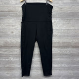 Fleece Lined Rollover Leggings W/ Side Pockets XXL