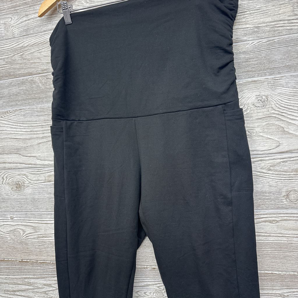 Fleece Lined Rollover Leggings W/ Side Pockets XXL
