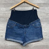 Full Panel Denim Shorts Cuffed XXL/20