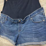 Full Panel Denim Shorts Cuffed XXL/20
