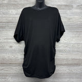 LS Ribbed Ruched Shirt 2XL