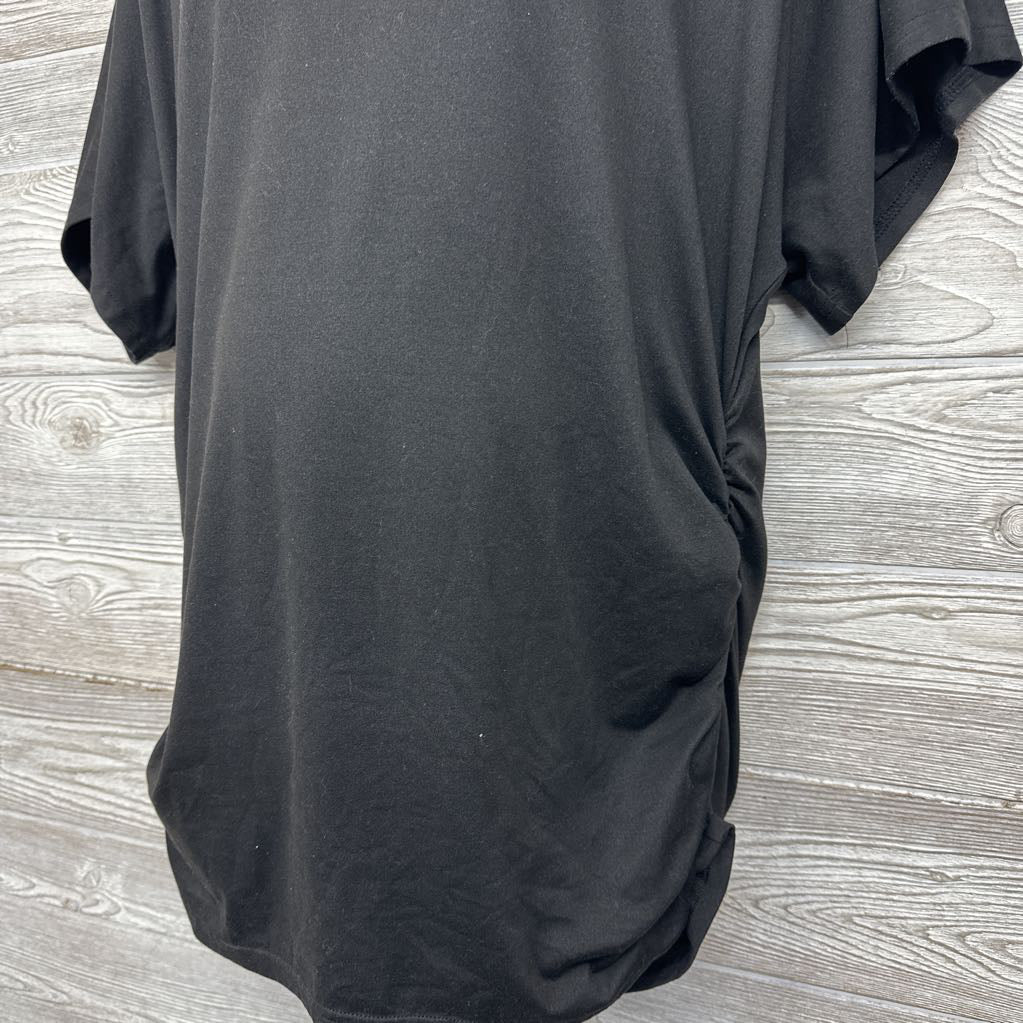 LS Ribbed Ruched Shirt 2XL