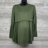 NEW Pleated LS Shirt Large