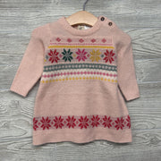 Sweater Dress Nordic Print 6M