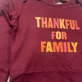 Bodysuit Thankful For Family 18-24M