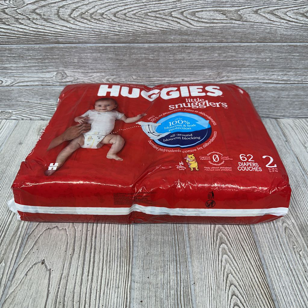 NEW 62Pk Little Snugglers Diapers